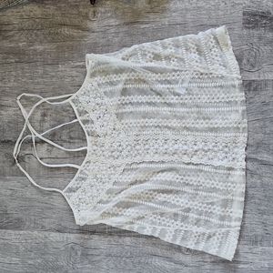 Forever 21 Lace Sheer Top. Size Large.